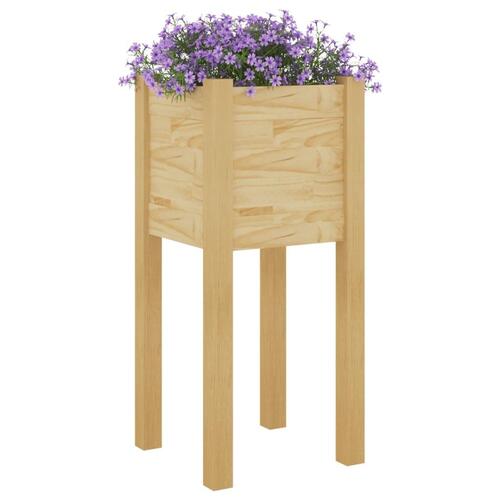 Plantekasse 31x31x70 cm massivt fyrretræ
