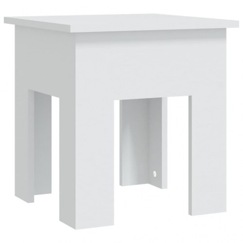 Sofabord 40x40x42 cm konstrueret træ hvid