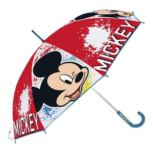 Paraply til børn Mickey Mouse - Rød/Blå (Ø 80 cm)