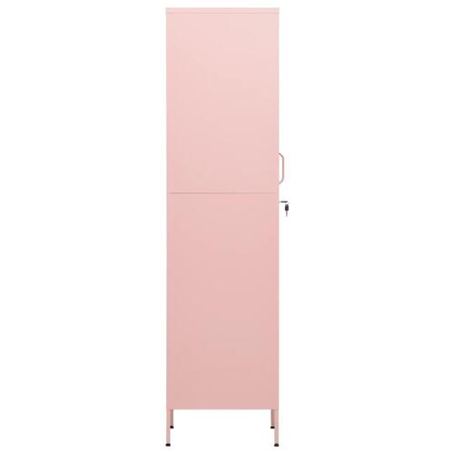 Skab 35x46x180 cm stål pink