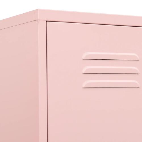 Skab 35x46x180 cm stål pink