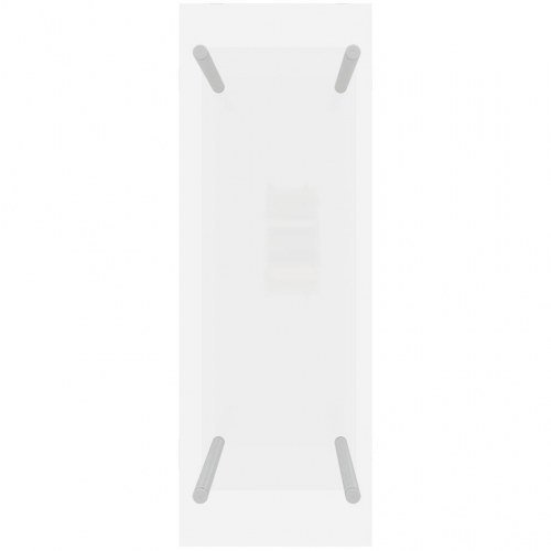 Brændestativ 40x35x100 cm hærdet glas transparent
