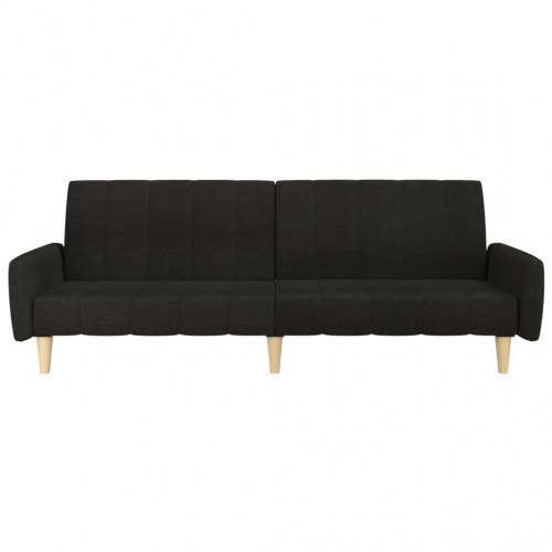 2-personers sovesofa stof sort