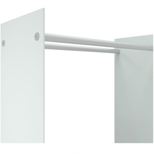 Brændestativ 80 × 35 × 100 cm i hærdet glas - hvid