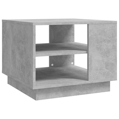 Sofabord 55x55x43 cm spånplade betongrå