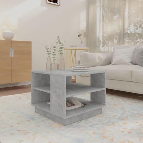 Sofabord 55x55x43 cm spånplade betongrå