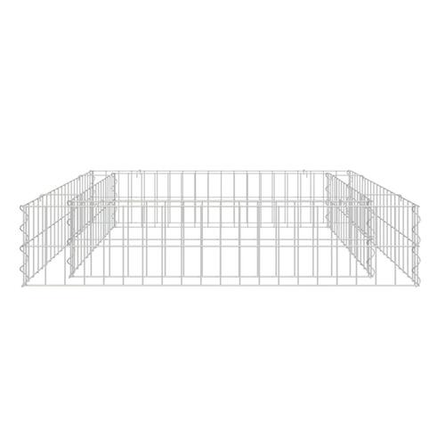 Gabion-højbed 100x100x20 cm galvaniseret stål