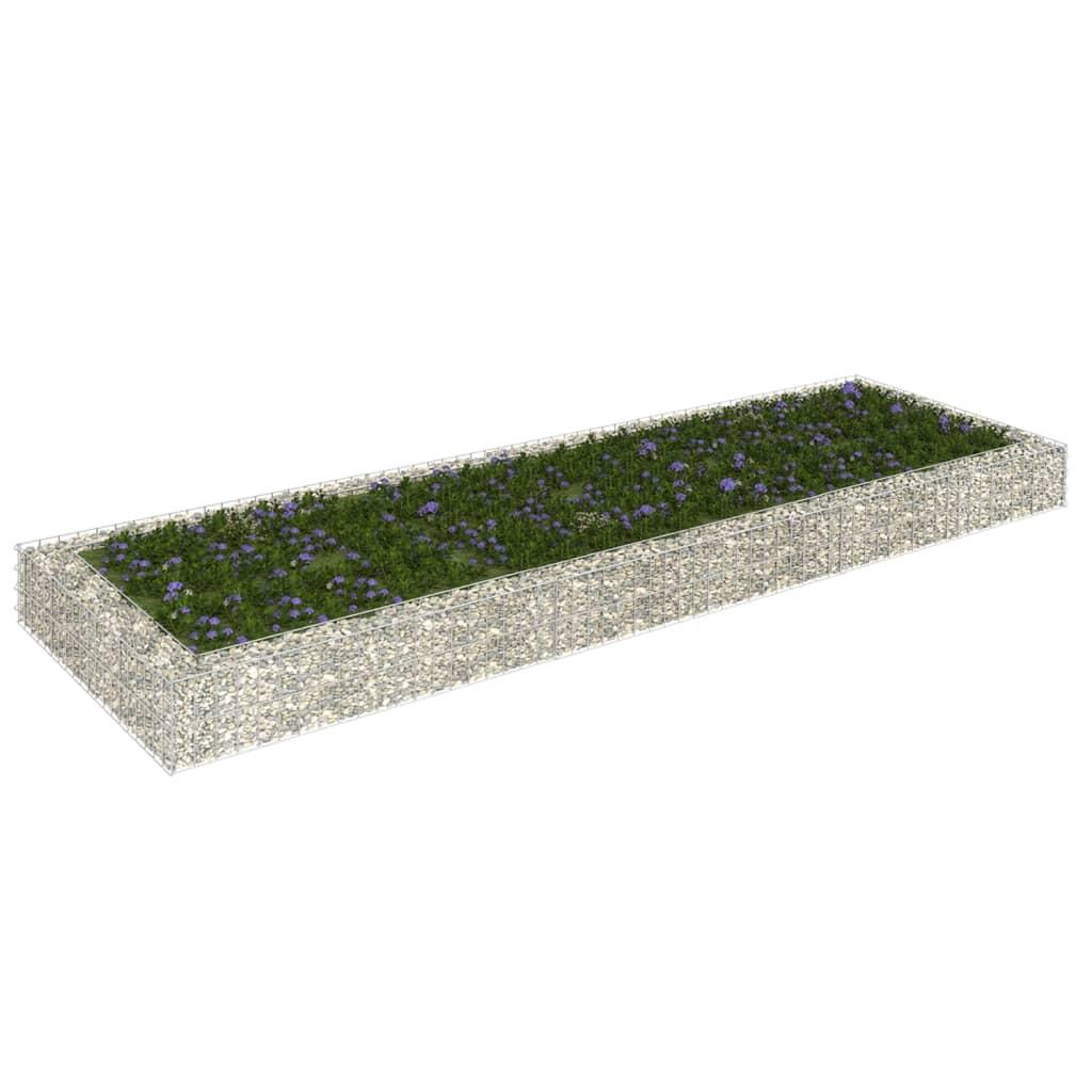 Gabion-højbed 300x100x20 cm galvaniseret stål