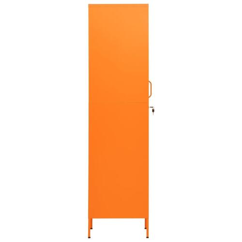 Skab 35x46x180 cm stål orange