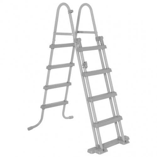 Bestway Flowclear poolstige 4 trin - 122 cm, grå