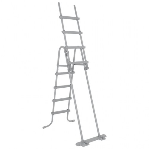 Bestway Flowclear poolstige 4 trin - 122 cm, grå