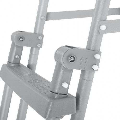 Bestway Flowclear poolstige 4 trin - 122 cm, grå