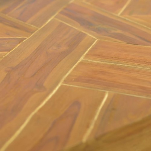 Sofabord 110x35x38 cm teaktræ eroderet finish