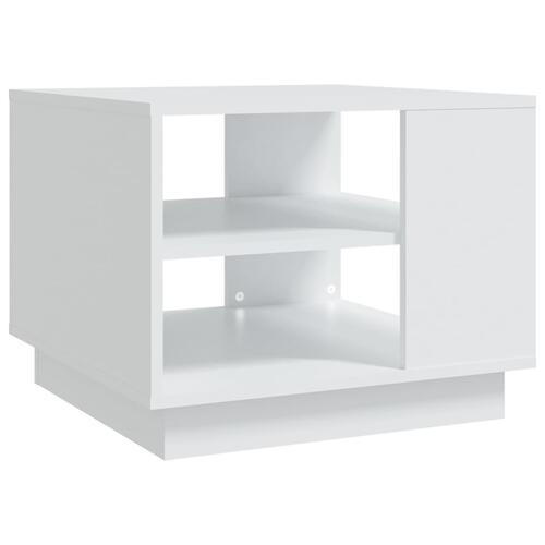 Sofabord 55x55x43 cm spånplade hvid