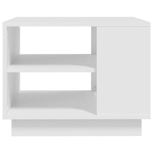 Sofabord 55x55x43 cm spånplade hvid
