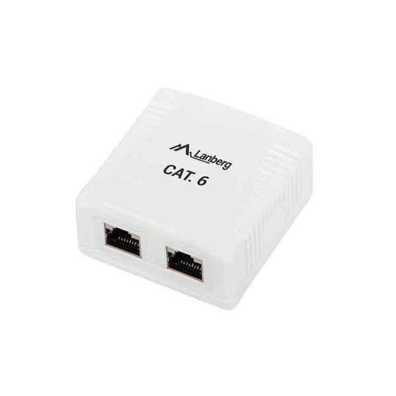 RJ45 netværksadapter Cat 6 - Lanberg - hvid