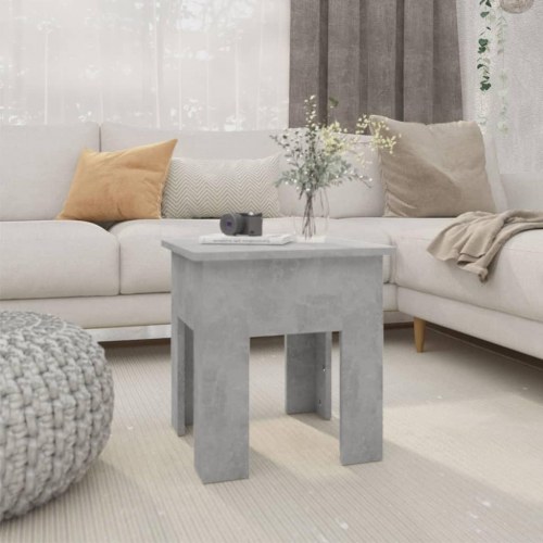 Sofabord 40x40x42 cm konstrueret træ betongrå