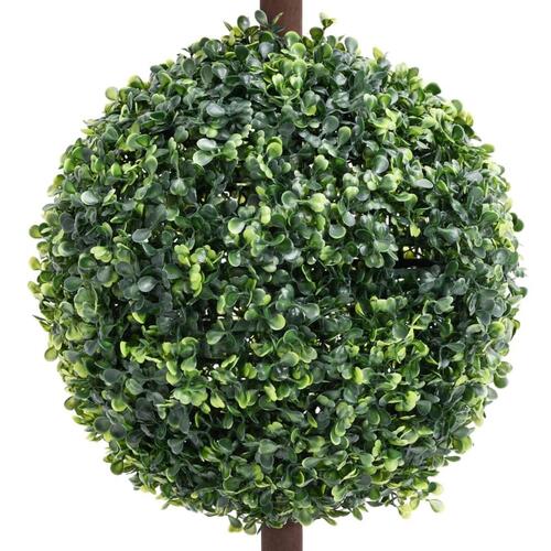 Kunstig buksbom med krukke 118 cm kugleformet grøn