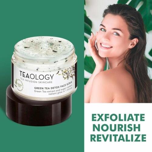 Eksfolierende maske Teaology Grøn Te Sukker Detox (50 ml)