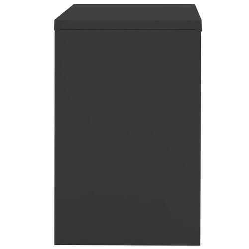 Arkivskab 90x46x72,5 cm stål antracitgrå