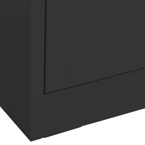 Arkivskab 90x46x72,5 cm stål antracitgrå