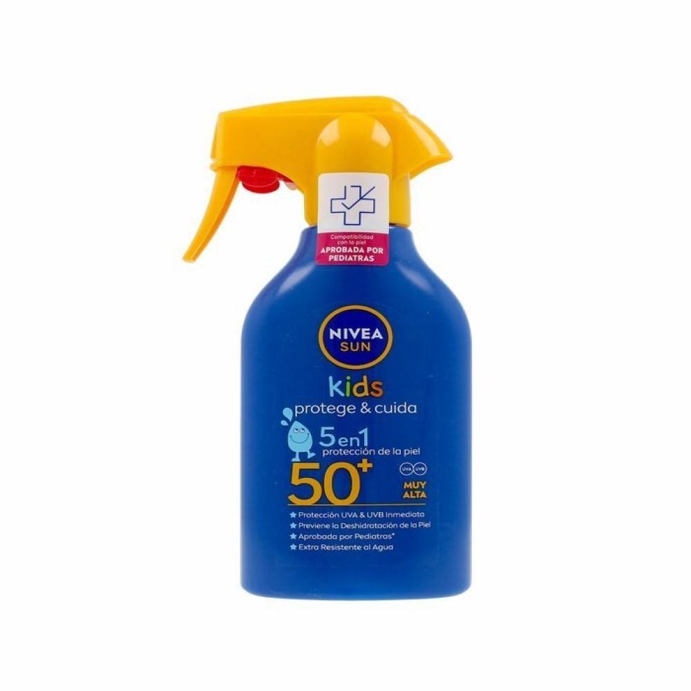 slap af Støjende nederdel Køb Solcreme spray til børn Nivea Sun Kids Spf 50 (270 ml) fra vivas.dk