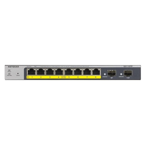 Netværksswitch Netgear GS110TP-300EUS - sort