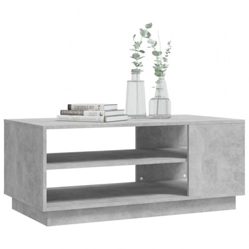 Sofabord i konstrueret træ - 102 × 55 × 43 cm, betongrå