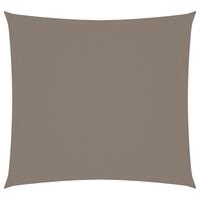 Solsejl 2,5x2,5 m firkantet oxfordstof gråbrun