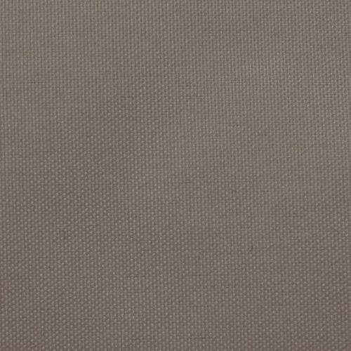 Solsejl 5 × 7 m rektangulært - oxfordstof, gråbrun