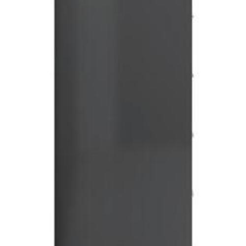 Skænk med 6 skuffer 50 x 34 x 96cm konstrueret træ grå højglans