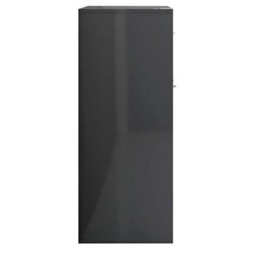 Skænk 60 x 30 x 75 cm konstrueret træ grå højglans