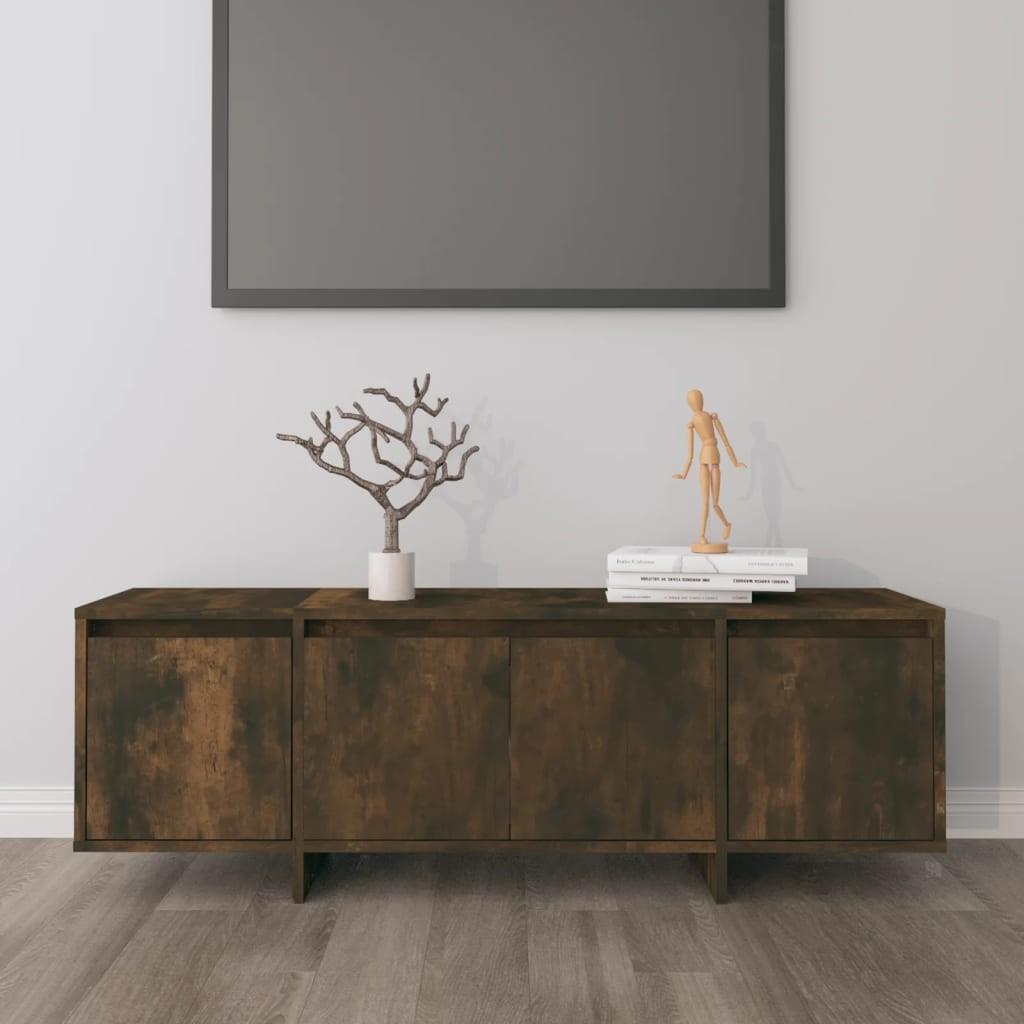 Tv-bord 120x30x40,5 cm konstrueret træ røget egetræsfarve
