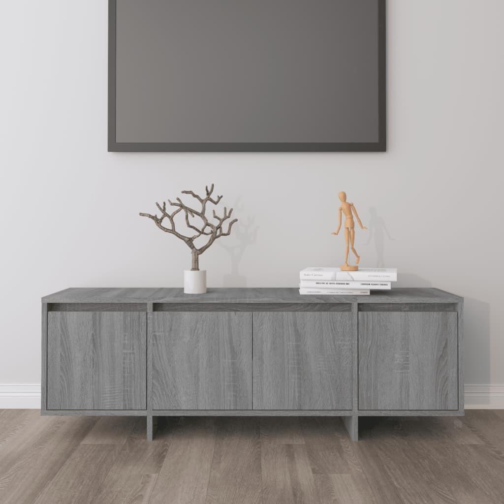 Tv-bord 120x30x40,5 cm konstrueret træ grå sonoma-eg