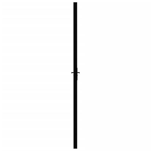 Indvendig dør 93x201,5 sikkerhedsglas og aluminium sort