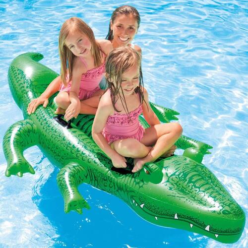 Intex ride on-bademadras Giant Gator 203xx114 cm