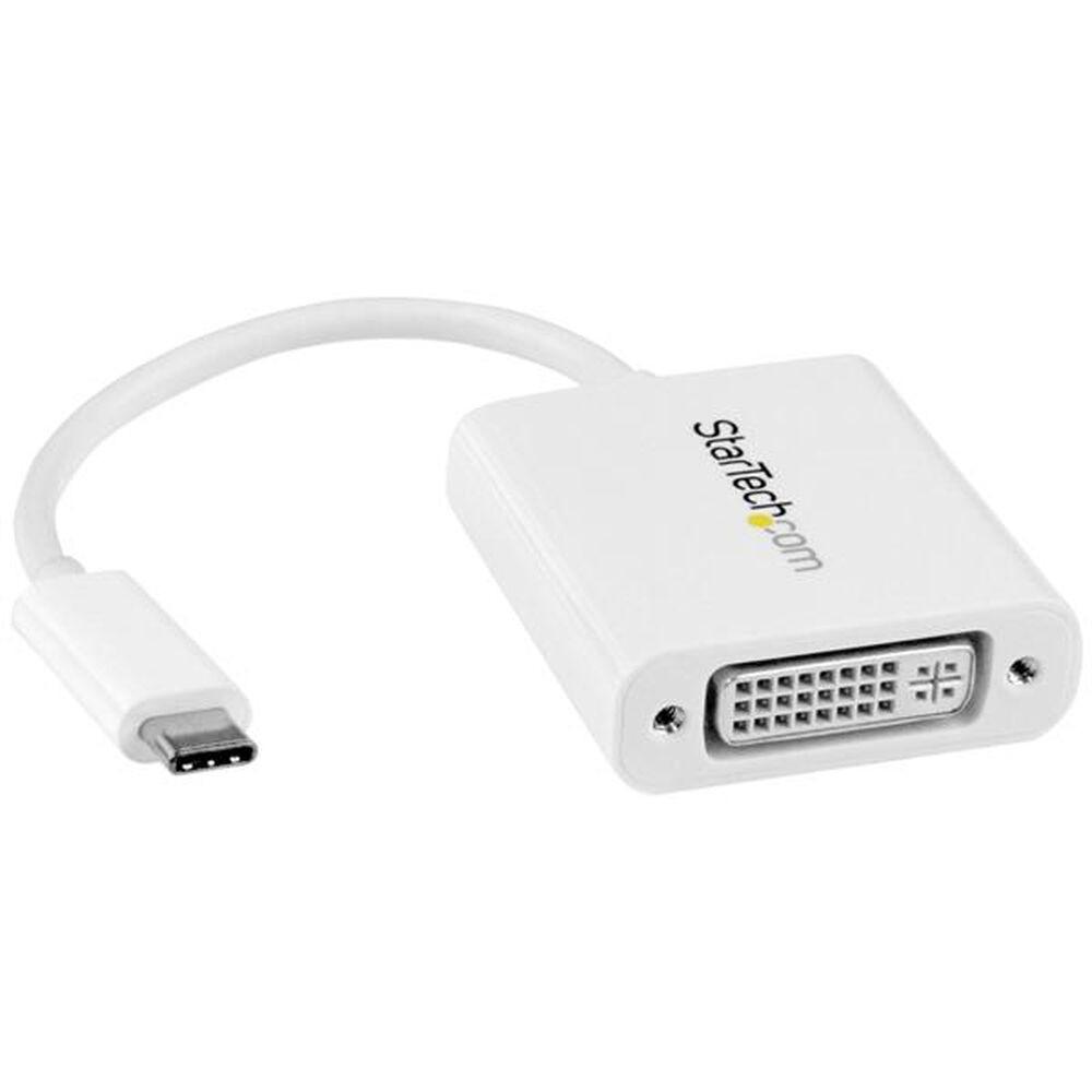 Startech USB-C til DVI adapter - Hvid (CDP2DVIW)