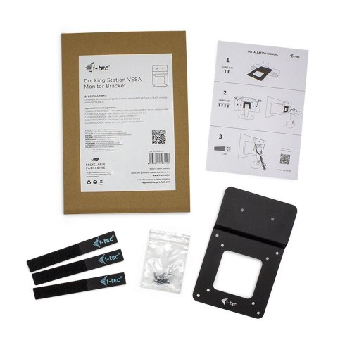 VESA holder i-Tec VESADOCK1 - sort metal