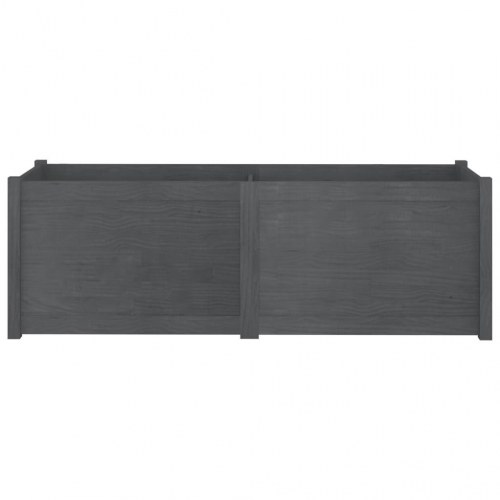 Plantekasse 150x50x50 cm massivt fyrretræ grå