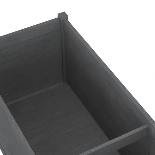 Plantekasse 150x50x50 cm massivt fyrretræ grå