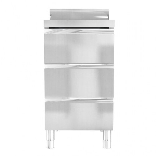 Kommercielle køkkenskabe 3 stk. rustfrit stål