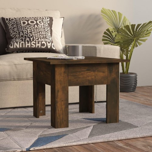 Sofabord 55 x 55 x 42 cm i konstrueret træ - røget egetræ