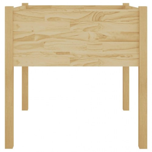 Plantekasser 2 stk. 70x70x70 cm massivt fyrretræ