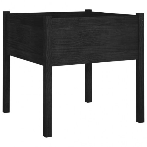 Plantekasser 2 stk. 70 x 70 x 70 cm - sort
