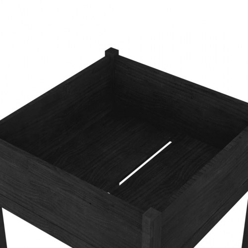 Plantekasser 2 stk. 70 x 70 x 70 cm - sort