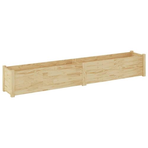 Plantekasser 2 stk. 200x31x31 cm massivt fyrretræ