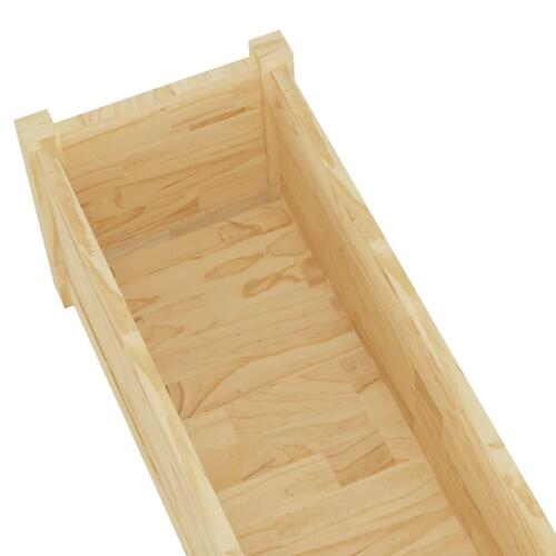 Plantekasser 2 stk. 200x31x31 cm massivt fyrretræ