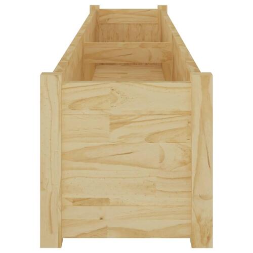 Plantekasser 2 stk. 200x31x31 cm massivt fyrretræ