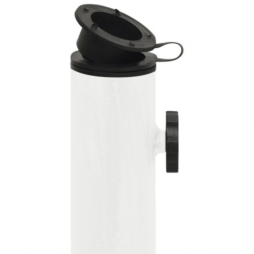 Parasolfod 44x44x31 cm støbejern hvid