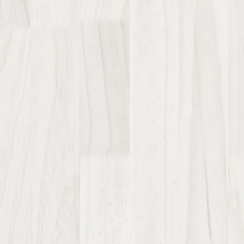 Bogreol 40x35x71 cm massivt fyrretræ hvid